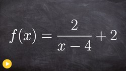 Graphing a reciprocal function with transformations Instructional Video