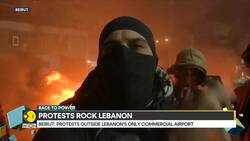 Beirut: Protests outside Lebanon's only commercial airport News Clip
