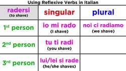 Reflexive Verbs in Italian Instructional Video