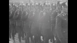 West Berlin policemen put on show in Olympic Stadium in West Berlin News Clip