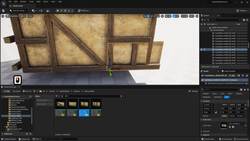 Building Medieval Worlds - Unreal Engine 5 Modular Kitbash - Adding Door and Overhang to 3D Small Hut Instructional Video