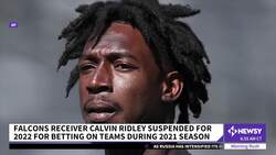NFL Suspends Falcons Receiver Calvin Ridley For Betting On Games News Clip