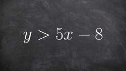 Graphing a linear inequality on a coordinate axis Instructional Video