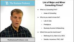 Business Consulting Firms - Importance and Lists Instructional Video