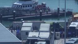 People believed to be migrants brought ashore in Dover News Clip