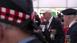Britain's Prince Charles chats to veterans News Clip
