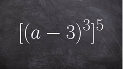 Applying the power rule of exponents to an expressions Instructional Video