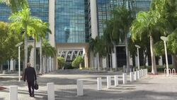CLEAN :Exterior of US court where Colombian wanted in Haiti president's murder faces hearing News Clip