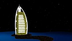 Islamic Ramadan Eid Neon Background Stock Footage