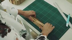 Artist prepare paper for making art and craft product Stock Footage
