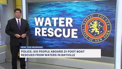 Police: 6 people on 21-foot boat rescued from waters in Bayville News Clip