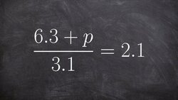 Solving an equation with two terms in the numerator Instructional Video