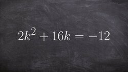 solve a quadratic equation by completing the square using given steps Instructional Video
