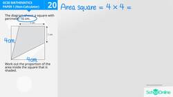 GCSE Secondary Maths Age 13-17 - Shapes & Area: Proportion - Explained Instructional Video