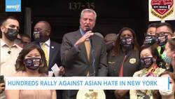 Hundreds Rally Against Asian Hate In New York News Clip
