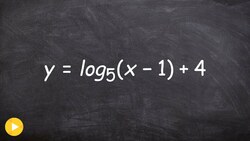 Given transformations find the vertical asymptote, domain and x intercepts Instructional Video