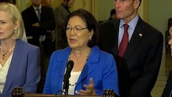 Senator Hirono reiterates sex abuse survivors rarely believed, discouraging others Stock Footage