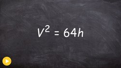 Learn how to solve a word problem using square roots, velocity and distance Instructional Video