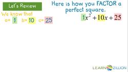 Completing the Square with a > 1: Using Models and Symbols Instructional Video