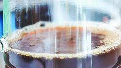 Coffee drip in cafe. Stock Footage