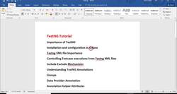 Why TestNG and its Advantages Instructional Video