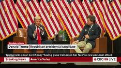 Harris condemns Trump for personal attack on Liz Cheney News Clip