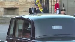 CLEAN : King Charles III and Queen Consort Camilla leave Scottish Parliament News Clip
