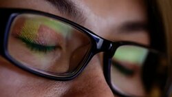 Vision fatigue Stock Footage