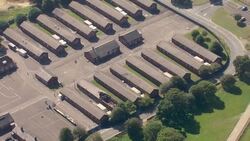 UK: Napier Barracks in Folkestone. News Clip