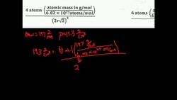 Crystal Lattice Structures: Density Calculation 3 Instructional Video
