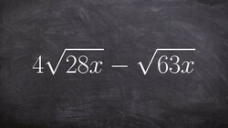 Subtracting two radical expressions with variable radicands Instructional Video