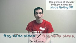 How to say "I'm all ears" in Spanish (Día 60) Instructional Video