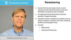 Racketeering Instructional Video