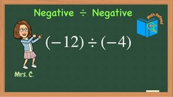 Dividing Negative Integers: Understanding the Rule Instructional Video