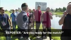 Ronaldo tosses reporter's microphone in huff News Clip