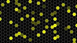 Motion yellow hexagon abstract background Stock Footage