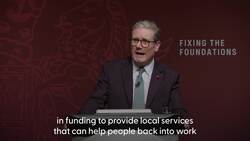 £240m in Budget for local services to help people back into work, Starmer says
 News Clip