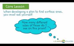 Finding Surface Area of Triangular Prisms Instructional Video
