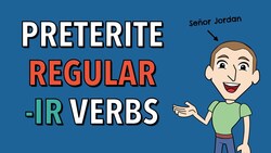Spanish Bite - Regular -IR Verbs (Preterite) Instructional Video