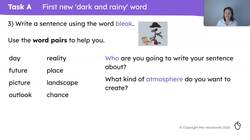 Rich vocabulary associated with dark and rainy words Instructional Video