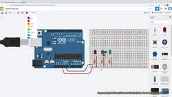 Programming 3 LEDs w/Tinkercad Circuits (Web-Based Arduino Simulator) Instructional Video