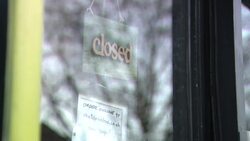 Bristol street, graffiti and closed shops News Clip