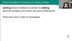 Binary addition Instructional Video