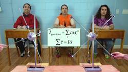 Demonstrating Rotational Inertia (or Moment of Inertia) Instructional Video