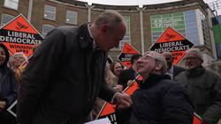 Wimbledon resident with cerebral palsy delighted to meet Sir Ed Davey on the campaign trail News Clip