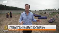 Ukraine's Bucha buries unidentified bodies of massacre victims News Clip