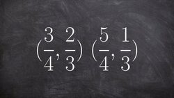 Determine the slope between two points that are fractions Instructional Video