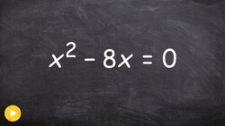 How to factor a quadratic equation when c=0 - Free Math Help - Online Tutor Instructional Video