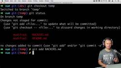 Complete Git Guide: Understand and Master Git and GitHub - Stashing Changes Using Terminal Instructional Video