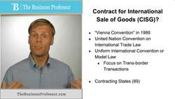 Convention on Contacts for the International Sale of Goods Instructional Video